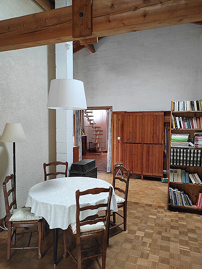 Haus Bancalet: Blick auf die Wendeltreppe