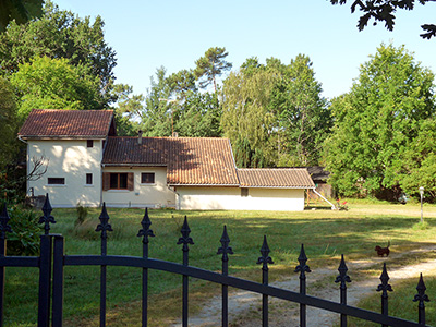 Die Einfahrt zum Haus Bancalet