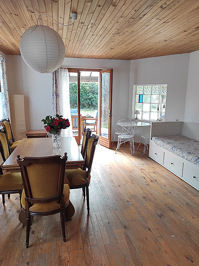 Haus Bancalet: Salon im Erdgeschoss des Ostflügels